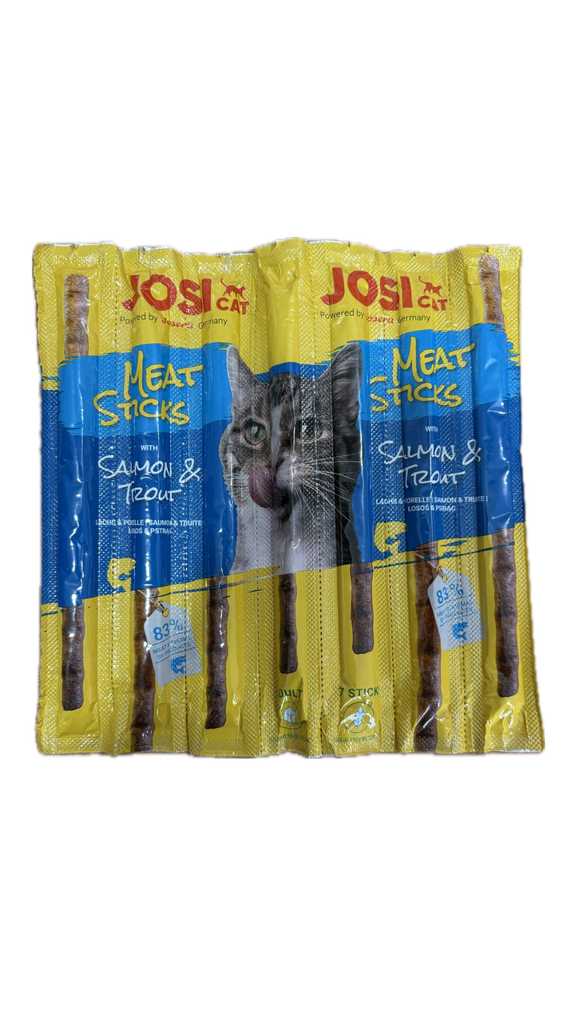 474570F2-357F-4876-92CE-F65E90A815A8 تشویقی مدادی گربه جوسی ۵ عددی Josi طعم ماهی - Image 1