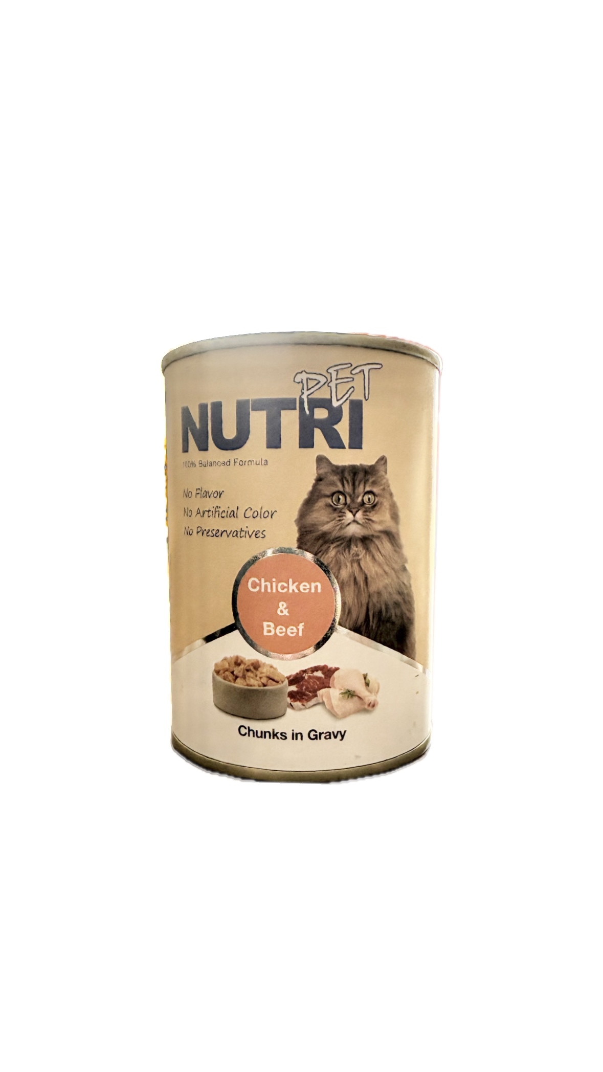 50D75A11-C6C9-49B3-A29F-787535ABCC35 کنسرو گربه NUTRI + طعم مرغ و گوشت - Image 1